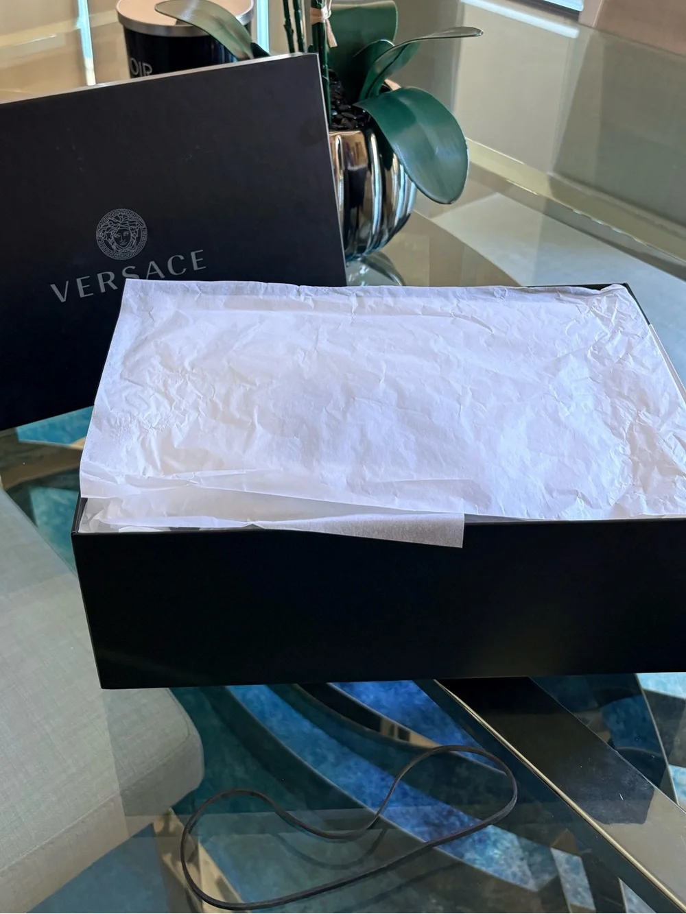 Versace Slide Sandals with Gold Medusa Emblem